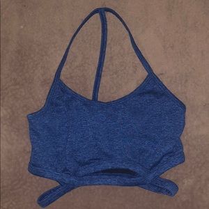 XS blue free people movement sports bra